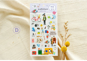 SUNNY Daily Life Transparent Sticker Sheet D