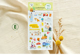 SUNNY Daily Life Transparent Sticker Sheet E