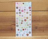 Ethos Card Originals Circle Design Gold Foiled Sticker Sheet