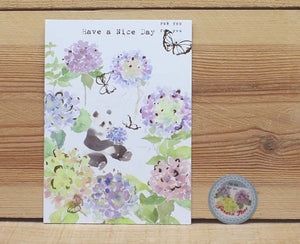 Liang Feng Watercolor Panda Have a Nice Day Card