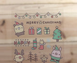 Bread Tree Sticker Sheet Transparent Christmas