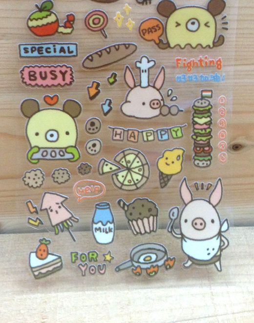 Bread Tree Sticker Sheet Transparent Version 5
