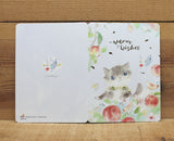 Liang Feng Watercolor Cat Warm Wishes Card