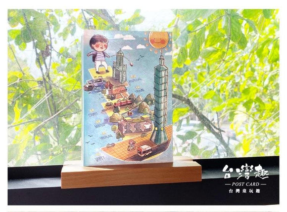 C.Ching Taiwan Scenery Postcard Pattern A
