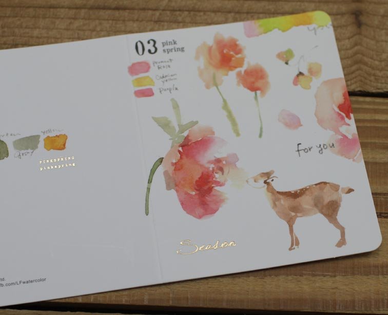 Liang Feng Watercolor Mini Card For You; Season