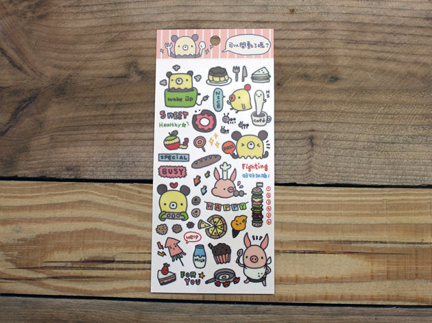 Bread Tree Sticker Sheet Transparent Version 5