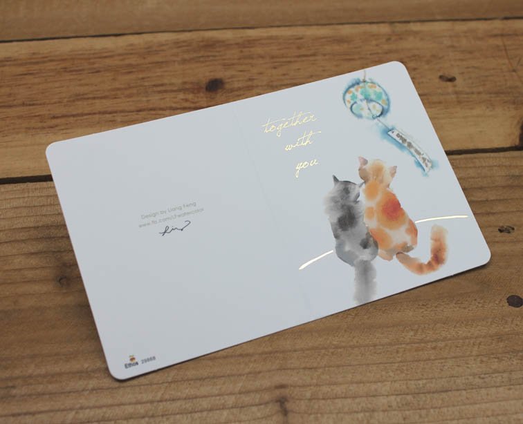 Liang Feng Watercolor Mini Card Together with You