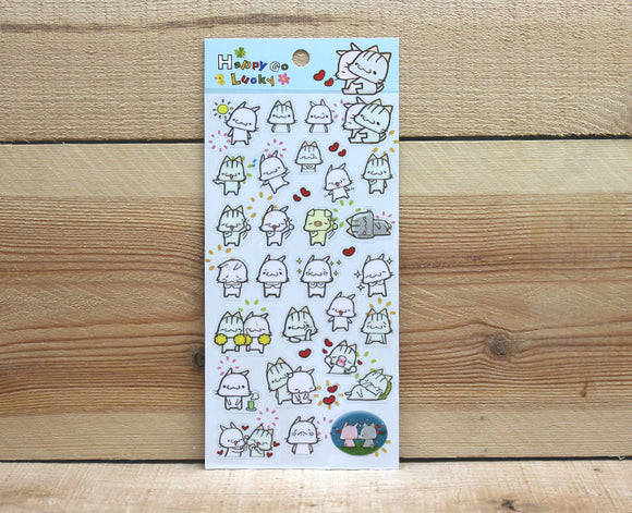 Happy Go Lucky Transparent Sticker Sheet Version 1