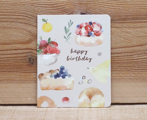 Liang Feng Watercolor Mini Card Happy Birthday