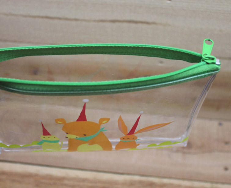 Mia Plastic Transparent Zipper Pouch
