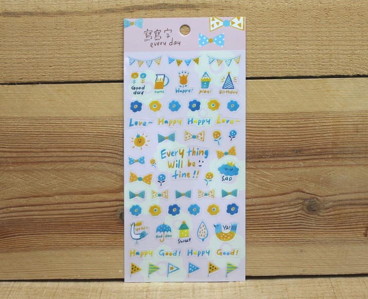 Jan Hsuan's Illustration Every Day Transparent Sticker Sheet