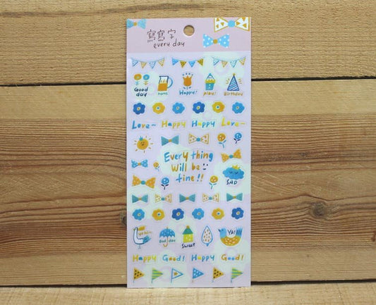 Jan Hsuan's Illustration Every Day Transparent Sticker Sheet