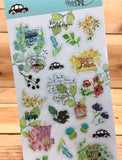 Jan Hsuan's Illustration Flower Transparent Sticker Sheet
