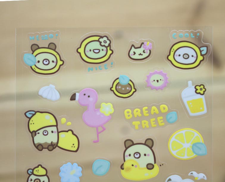 Bread Tree Sticker Sheet Transparent Version 1