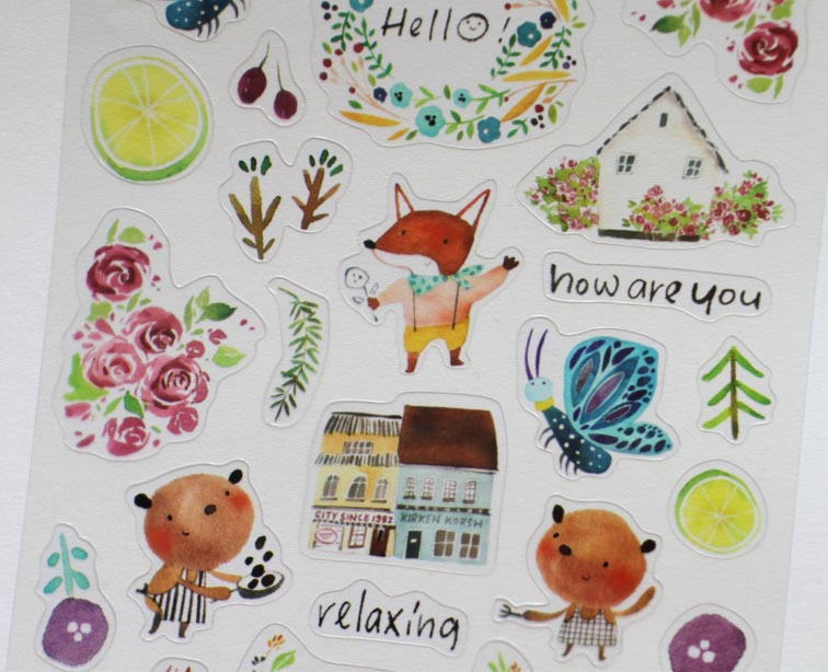 Jan Hsuan's Illustration Animal Ver 2 Sticker Sheet