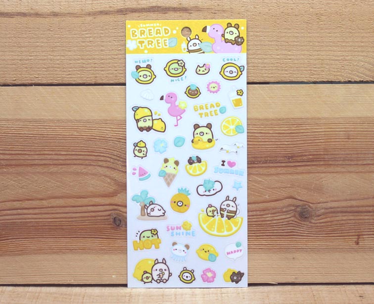 Bread Tree Sticker Sheet Transparent Version 1