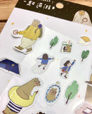 Xiu Xiu Bear Forest Camp Gold Foiled Sticker Sheet