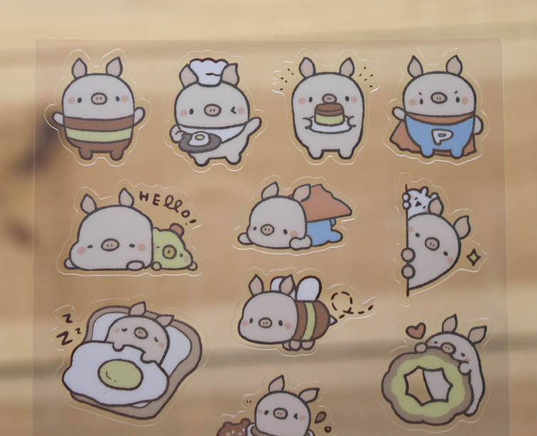 Bread Tree Sticker Sheet Transparent Version 3