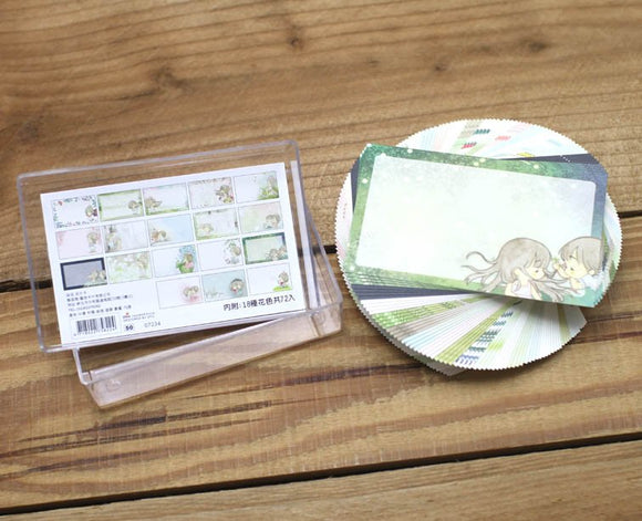 Amy and Tim Message Cards with Plastic Case Version 1