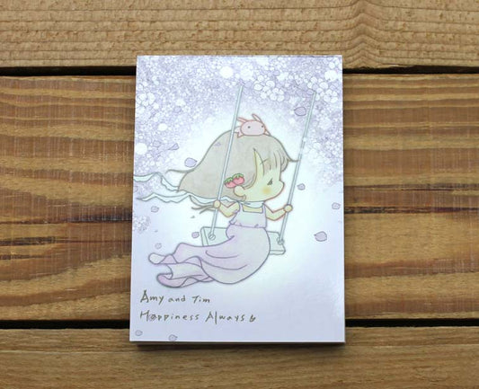 Amy and Tim Swing Mini Small Notepad