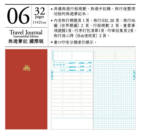 Keep a Notebook A5 Slim Note Regular Insert TN Travel Journal International Edition #6