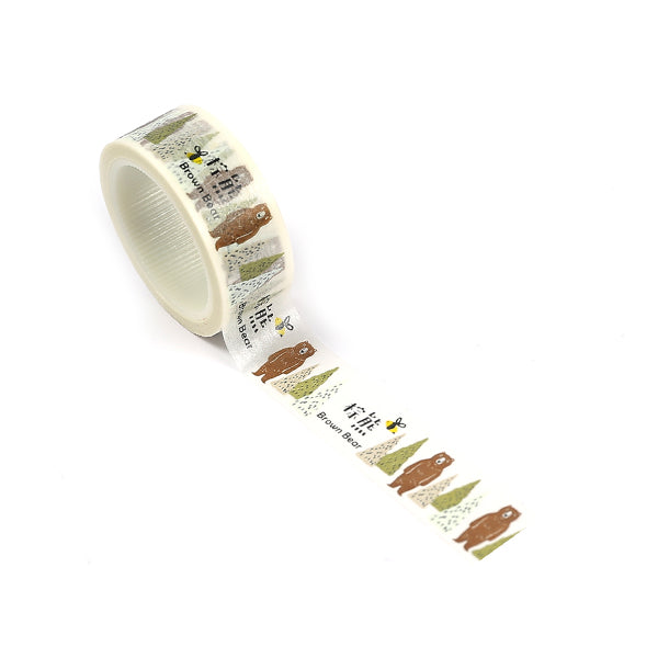 Taiwan Black Bear Brown Bear Version Washi Tape