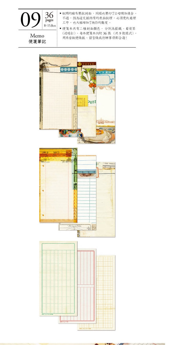Keep a Notebook TN Vintage Memo Sheets #9