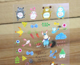 Jan Hsuan's Illustration Animal Transparent Sticker Sheet