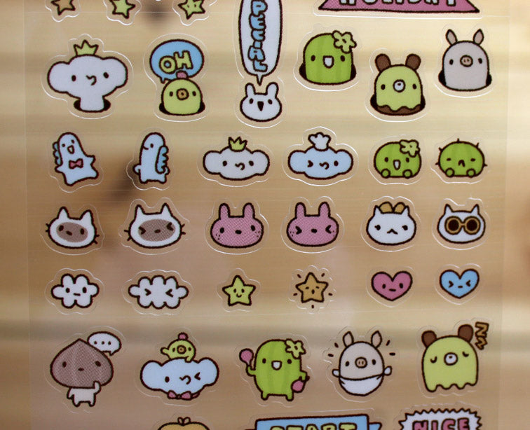 Bread Tree Sticker Sheet Transparent Version 4