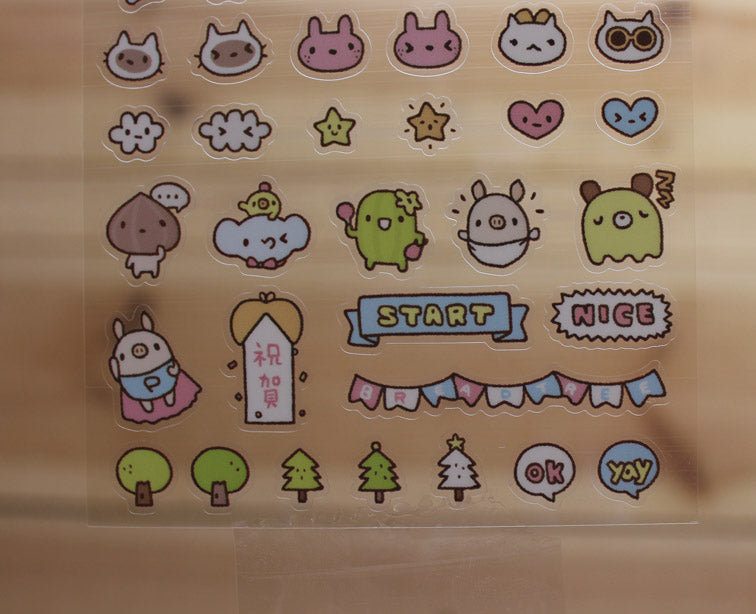 Bread Tree Sticker Sheet Transparent Version 4