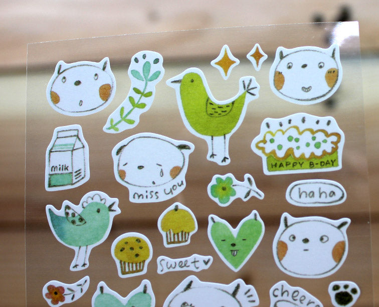 Jan Hsuan's Illustration Sticker Sheet