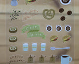 Mandie and Friends Coffee Time Transparent Sticker Shee