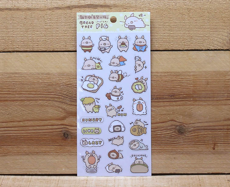 Bread Tree Sticker Sheet Transparent Version 3