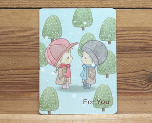 Amy and Tim For You Snow Card