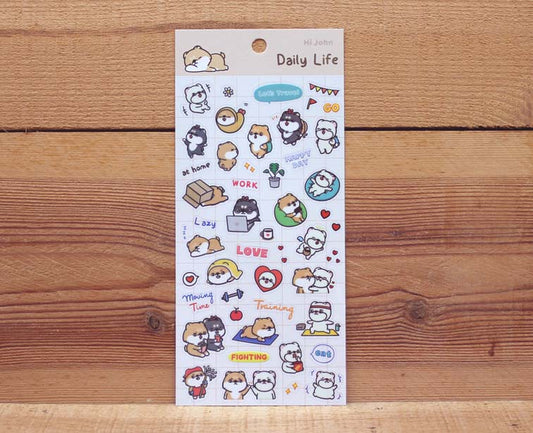 Hi John Sticker Sheet Daily Life