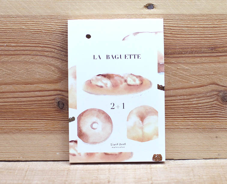 Liang Feng Watercolor Bread Notepad