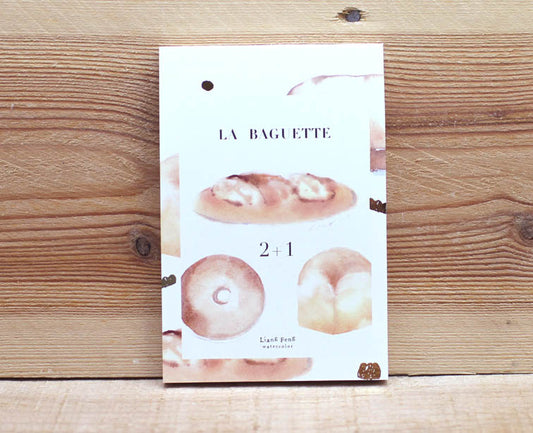 Liang Feng Watercolor Bread Notepad