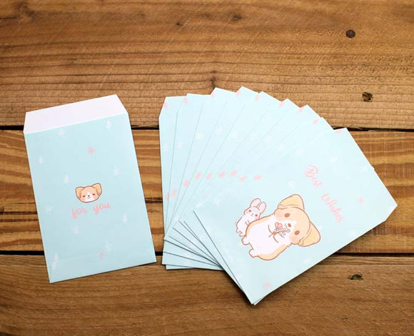Corgi Kaka Best Wishes Mini Envelopes 10pcs