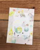 Liang Feng Watercolor Parrot Happy Birthday Card
