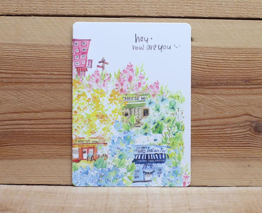 Jan Hsuan's Illustration Hey How Are You Card