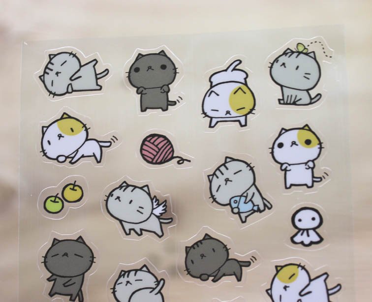 CAT CAT Transparent Sticker Sheet