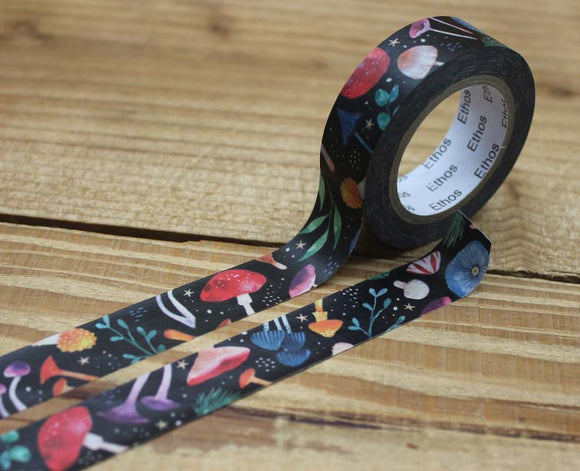 Cindy Chu Mushroom Illustrated Washi Masking Tape Roll