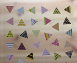 Ethos Card Originals Pink Triangle Design Gold Foiled Sticker Sheet