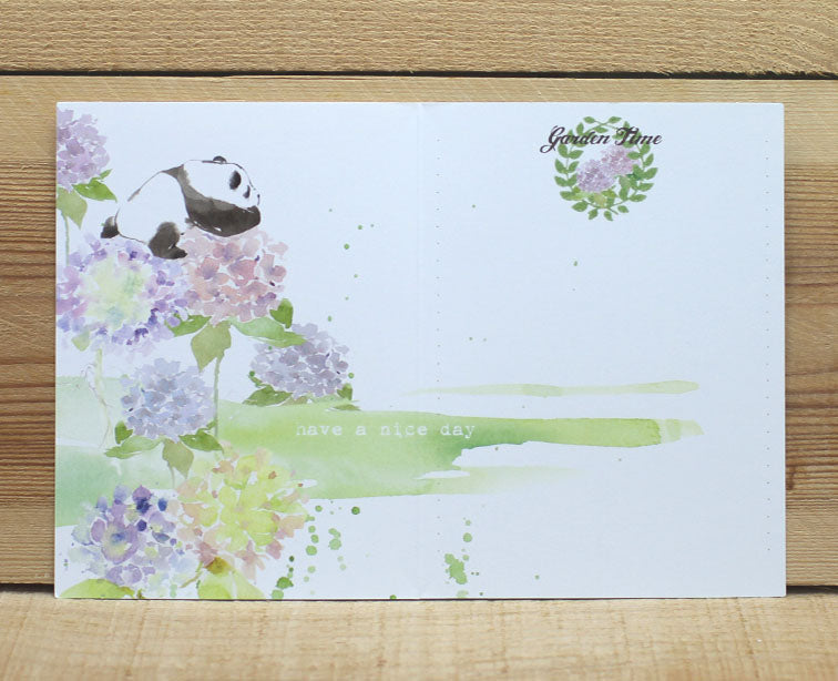 Liang Feng Watercolor Panda Have a Nice Day Card