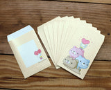 Dear Little Bear Mini Envelopes 10pcs Yellow