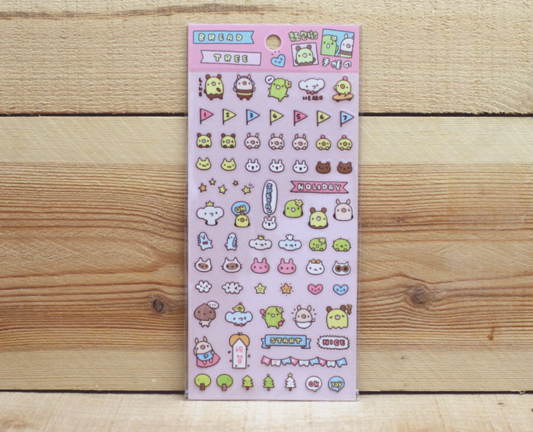 Bread Tree Sticker Sheet Transparent Version 4