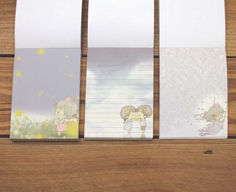 Amy and Tim Swing Mini Small Notepad