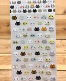 CAT CAT Colorful Cat Simple Design Gold Foiled Sticker Sheet