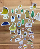 Xiu Xiu Bear Forest Camp Gold Foiled Sticker Sheet