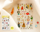SUNNY Girls Transparent Sticker Sheet C and D